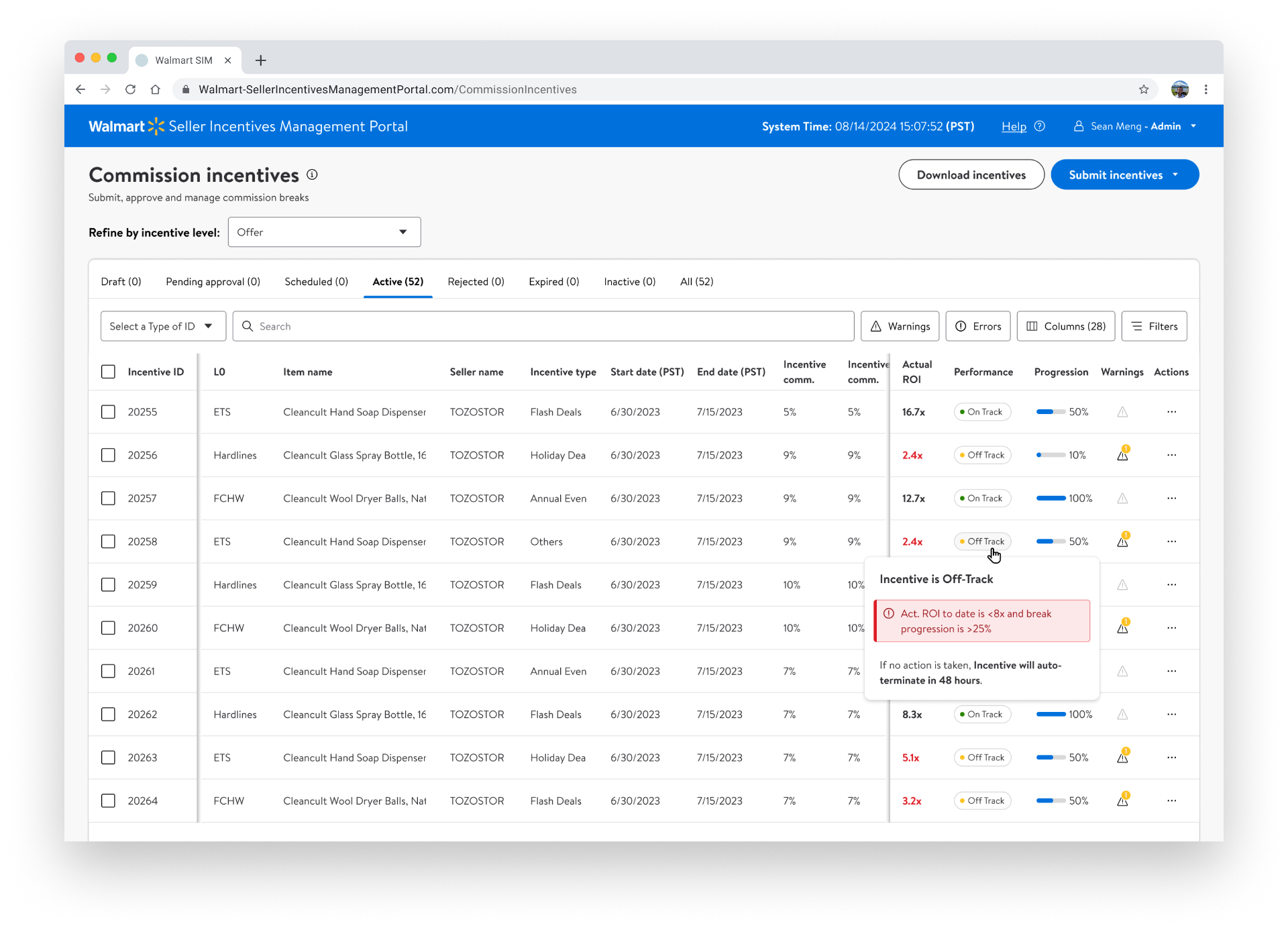 Walmart — Automated Incentives Platform